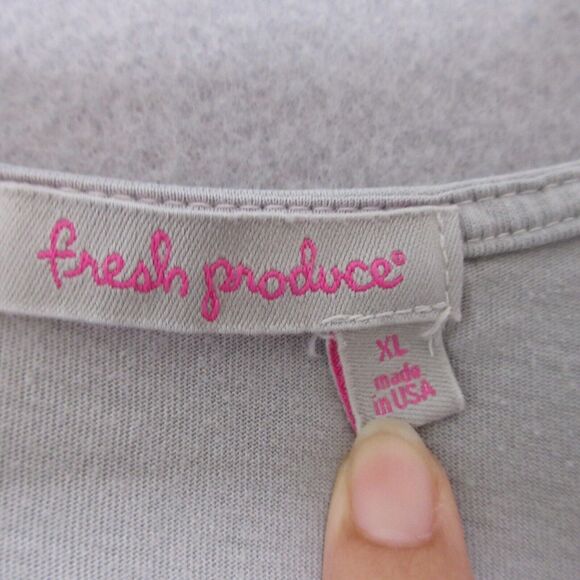 Fresh‎ Produce Dress Gray Asymmetrical Hem Cotton Beach - Picture 3 of 12